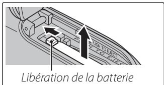 FUJIFILM XP10 - Retrait de la batterie - 1