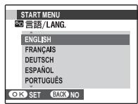 FUJIFILM XP10 - Choisissez une langue. - 1