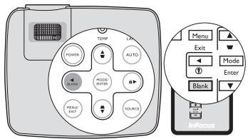 INFOCUS X17 - Masquage de l'image - 1