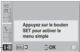 SANYO CG100 - Sélectionnez l'icône du mode de fonctionnement et appuyez sur le bouton SET. - 2