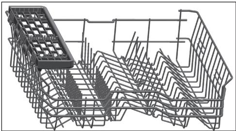 DARTY BDFS26120WQ - Upper basket multipurpose service rack - 1