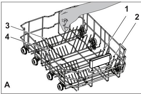 DARTY BDFS26120WQ - Collapsible lower basket tines - 1