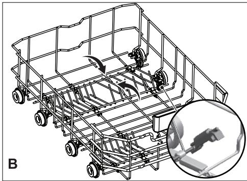 DARTY BDFS26120WQ - Collapsible lower basket tines - 2