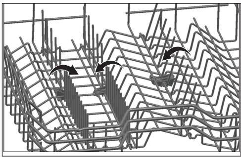 DARTY BDFS26120WQ - Collapsible upper basket wires - 1