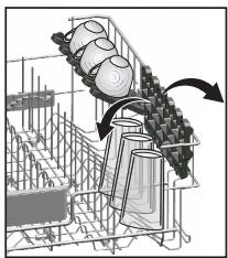 DARTY BDFS26120WQ - Upper basket height adjustable rack - 1