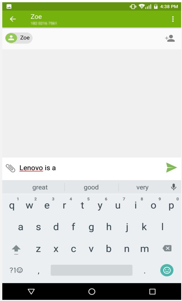 LENOVO TB-7504F - Envoyer un message - 1