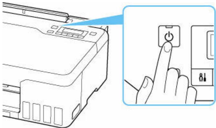 CANON G550 - Mise sous tension de l'imprimante - 1