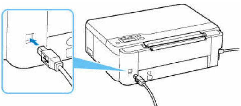 CANON G550 - Contrôle 1 assurez-vous que le câble USB est correctement connecté à l'imprimante et à l'ordinateur. - 1