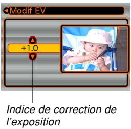 CASIO EX-Z750 - Correction de l'exposition (modification de l'indice EV) - 1