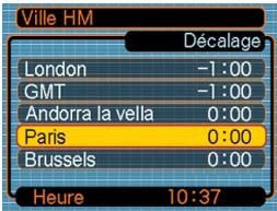 CASIO EX-Z750 - Régler les paramètres de l'heure mondiale - 2