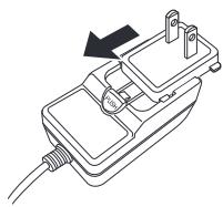 DENON DP-400 - Branchement de la fiche de l'adaptateur secteur - 2