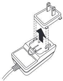 DENON DP-400 - Retrait de la fiche de l'adaptateur secteur - 2