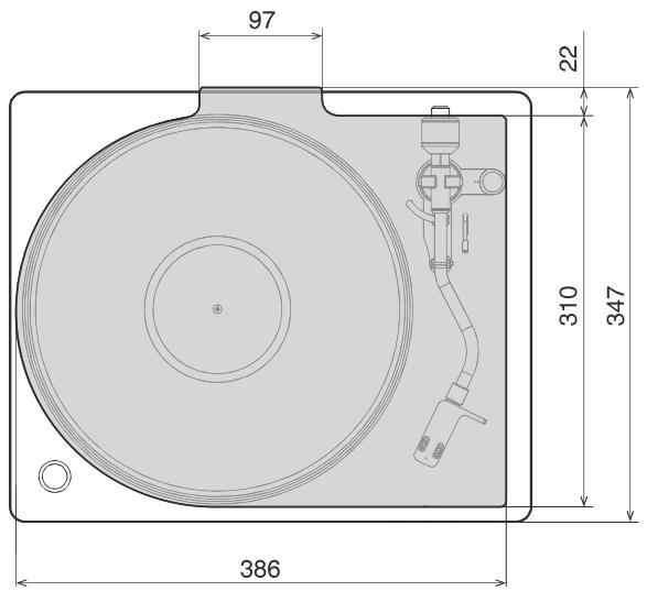 DENON DP-400 - Dimensions (unité : mm) - 6