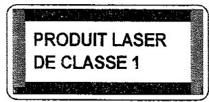 PROLINE DVCR 100 S - Instructions importantes concernant les produits utilisant un LASER - 1