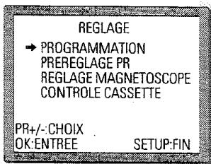 PROLINE DVCR 100 S - Activation et désactivation de la fonction OSD - 1