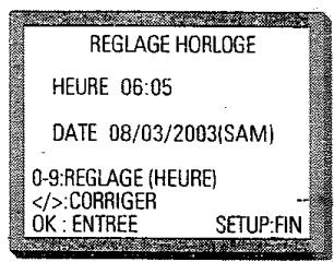 PROLINE DVCR 100 S - Réglage de la date et de l'heure - 2