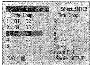 PROLINE DVCR 100 S - Programmation d'un ordre de lecture - 5