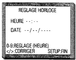 PROLINE DVCR 100 S - Réglage de la date et de l'heure - 1