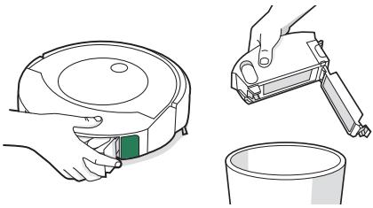 IROBOT J9+ - Reinigen der Sensoren für einen vollen Aufgangbehälter - 1