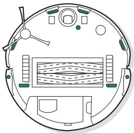 IROBOT J9+ - Cleaning the charging contacts, sensors, Camera window and pad shelf - 3