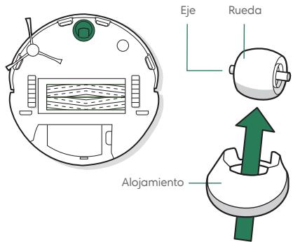IROBOT J9+ - Limpieza de la ruea pivotante delantera - 1