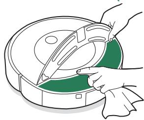 IROBOT J9+ - Czyszczenen styków Ładowania, czujników, okienka kamery i połki na nakladke - 5