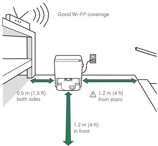 IROBOT J9+ - Positioning the Clean Base™ Auto-Fill Dock - 1