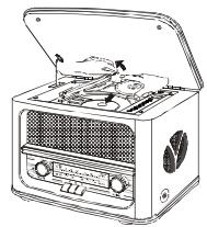 ROADSTAR HRA-1500/N - Pour TENIR les disques compacts - 2