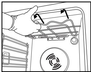 WHIRLPOOL AKZM745NB - Déplacement de la résistance supérieure (uniquement sur certains modeles) - 2
