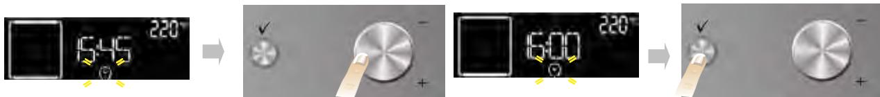 WHIRLPOOL AKZM745NB - Parametrage de l'heure de fin cuisson / DEPART retarde - 1