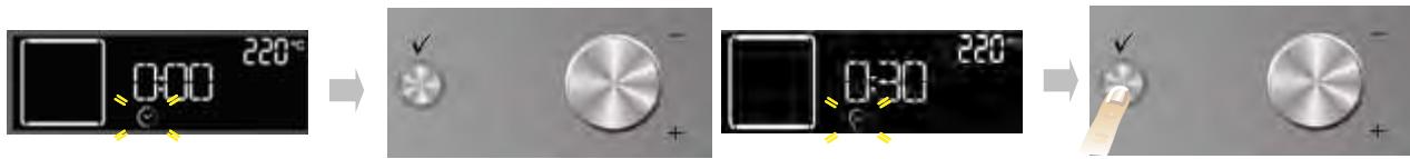 WHIRLPOOL AKZM745NB - Parametrage de la DUREE de cuisson - 1