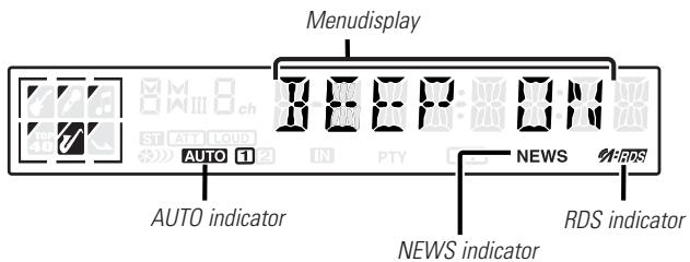 KENWOOD KDC-4021 - Menusystem - 2