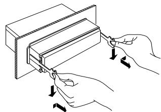 KENWOOD KDC-4021 - Retrait de l'appareil - 2
