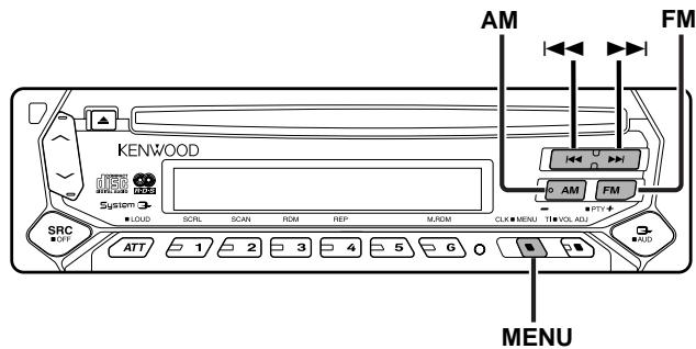 KENWOOD KDC-4021 - Menusystem - 1