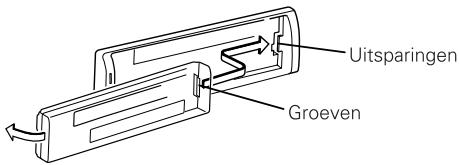 KENWOOD KDC-4021 - Bevestigen van het Voorpaneel - 1