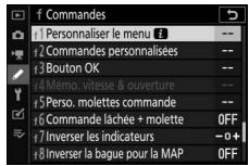 NIKON Z 61I - II personnalisation du menu i - 1