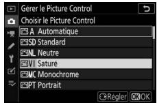 NIKON Z 61I - Sélectionnez un picture control. - 1