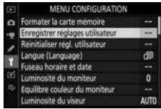 NIKON Z 61I - Mettez en surbrillance [enregistrer règles utiliser] dans le menu configuration. - 1