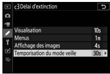 NIKON Z 61I - Temporisation du mode veille - 1