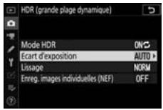 NIKON Z 61I - Choisissez une valeur pour l'écart d'exposition] - 1