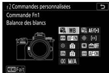 NIKON Z 61I - Mettez en surbrillance l'option de la commande souhaitée et appuyez sur. - 1