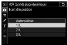 NIKON Z 61I - Choisissez une valeur pour l'écart d'exposition] - 2