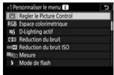 NIKON Z 61I - Personnalisation du menu i - 3