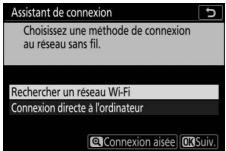 NIKON Z 61I - Mettez en surbrillance [rechercher un réseau wi-fi] et appuyez sur - 1