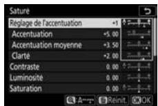 NIKON Z 61I - Modifiez le picture control sélectionné. - 1