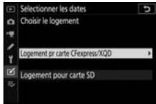 NIKON Z 61I - Sélectionnez le logement source. - 1