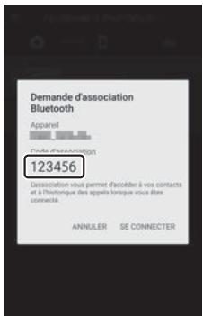 NIKON Z 61I - Appareil photo/périphérique android : vérifie que l'appareil photo et le périphérique android affichent le même code d'authentication. - 1