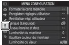 NIKON Z 61I - Menu configuration: configuration de l'appareil photo - 1