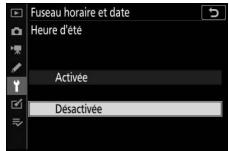 NIKON Z 61I - Activez ou désactivez l'heure d'été. - 1