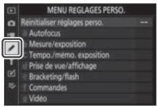 NIKON Z 61I - Réglages personnalisés : réglage précis des paramètres de l'appareil photo - 1